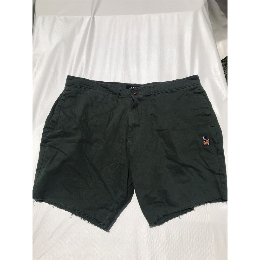 AKOO Empire Fox Men 38 Green  No Rivals Fringe Hem